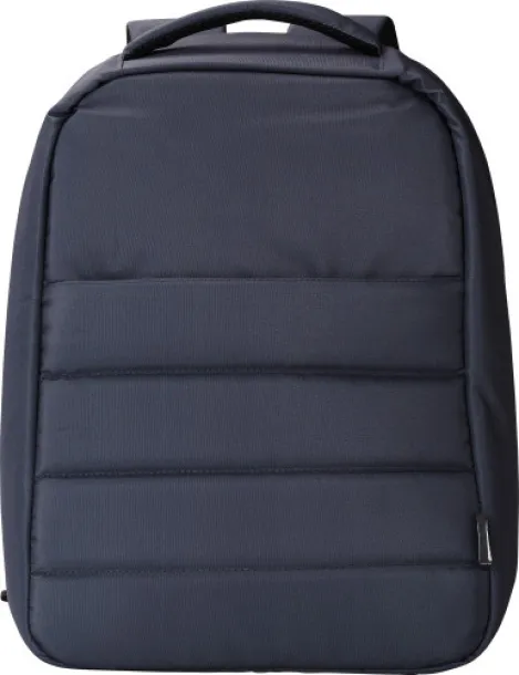 Calliope rPET polyester (300D) anti-theft laptop backpack  Plava