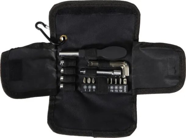 Tessa Oxford fabric (600D) tool kit  black