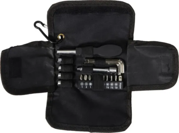 Tessa Oxford fabric (600D) tool kit  Crna