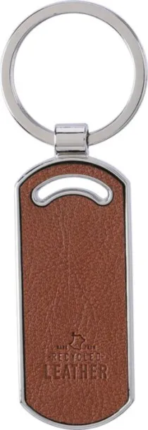 JILL Recycled leather keychain brown