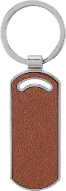 JILL Recycled leather keychain brown