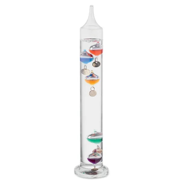 GALI Galileo thermometer glass 28cm Transparent