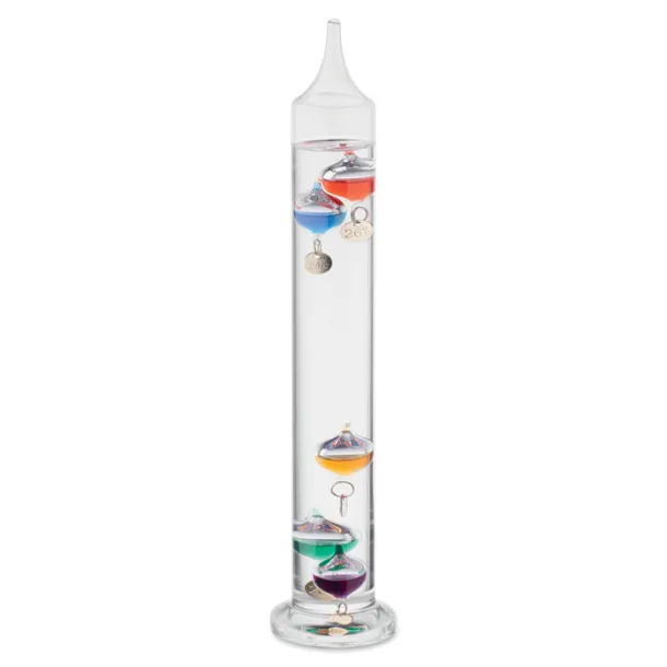 GALI Galileo thermometer glass 28cm Transparent