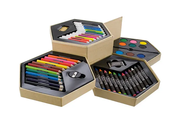 ARTIST Painting set   (pencils, crayons, markers, paints) Beige