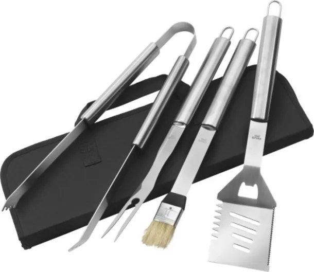  Stainless steel barbecue set Silas