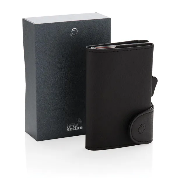  C-Secure RFID cardholder & coin/key wallet Black