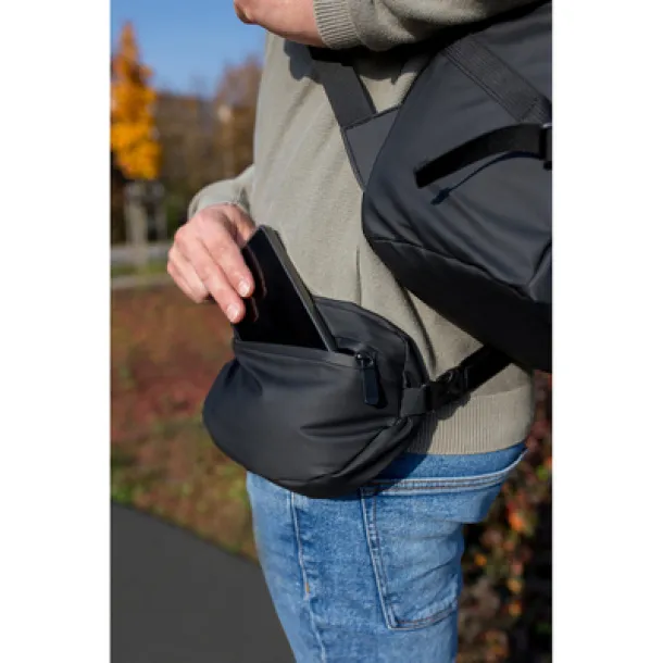 Chaundrise Laptop backpack 15,6" Air Gifts 2 in 1, waist bag Crna