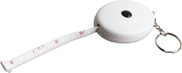 LORENA ABS key holder tape measure white