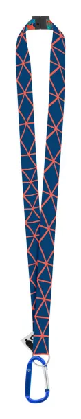 Subyard XL Safe RPET custom sublimation lanyard Blue