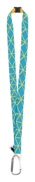 Subyard XL Safe RPET custom sublimation lanyard Silver