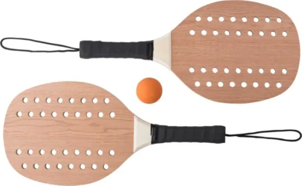 Sergio Rosewood tennis set brown