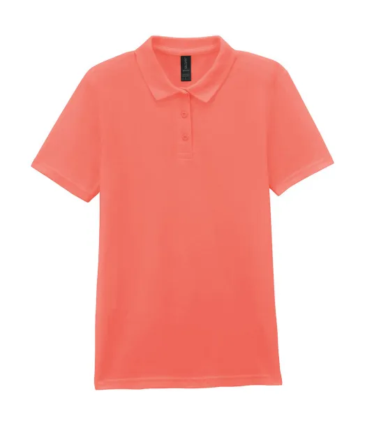  Softstyle® Adult Double Pique Polo - Gildan Bright Salmon