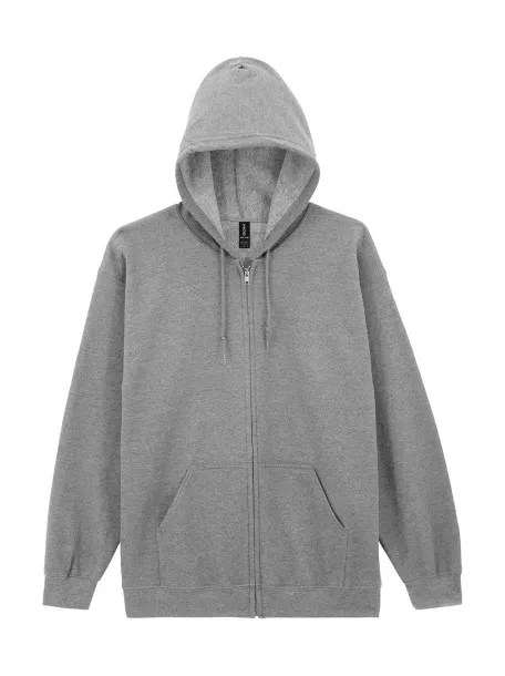  Heavy Blend Adult Full Zip Hooded Sweat - Gildan Sport Grey