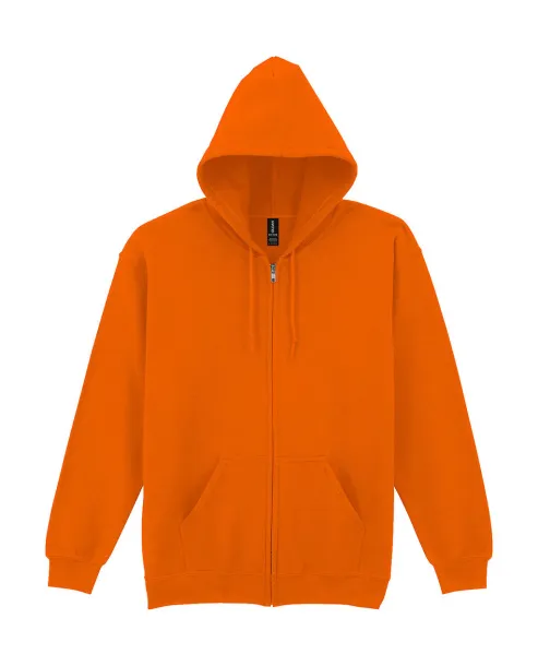  Heavy Blend Adult Full Zip Hooded Sweat - Gildan S Orange