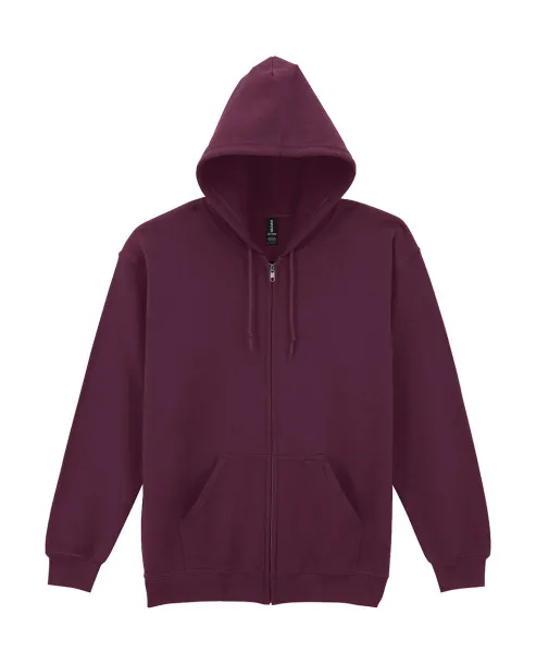  Heavy Blend Adult Full Zip Hooded Sweat - Gildan Maroon