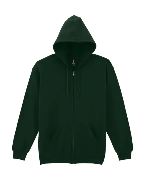  Heavy Blend Adult Full Zip Hooded Sweat - Gildan Forest Green