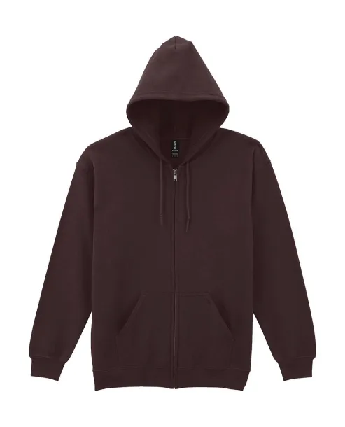  Heavy Blend Adult Full Zip Hooded Sweat - Gildan Dark Chocolate