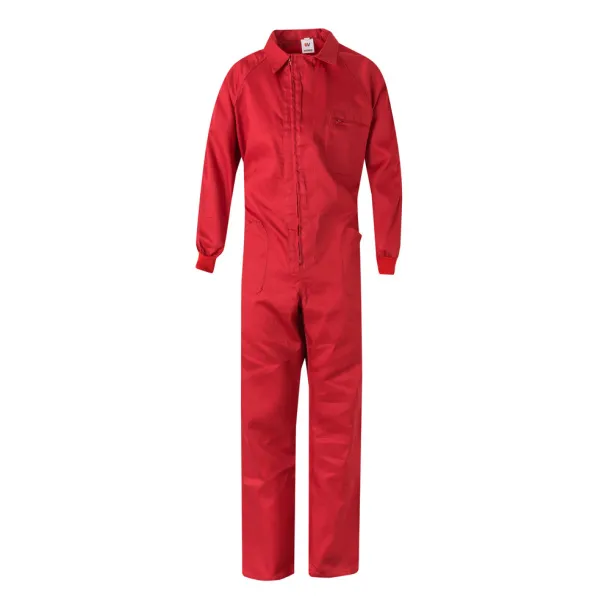 VL YAMA Twill jumpsuit (200g/m²), in cotton (35%) and polyester (65%) Red