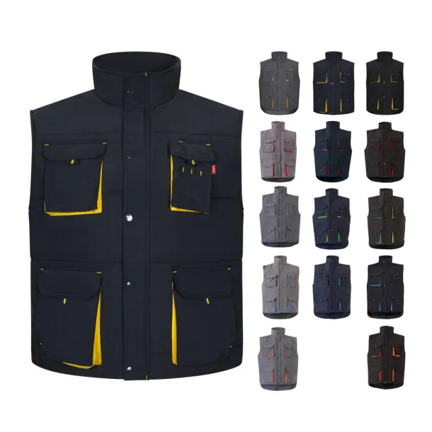 VL NERGAL Padded vest, two-tone, multi-pocket (120g/m²), in polyester (100%)