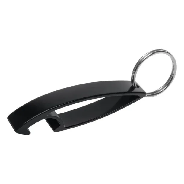  Keyring, bottle opener black