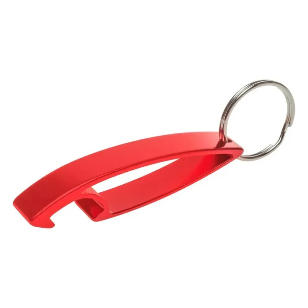  Keyring, bottle opener red