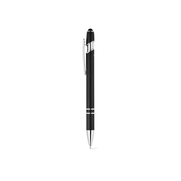 NEIL Ballpoint pen with recycled aluminium (100% rAL) body and touch tip Black