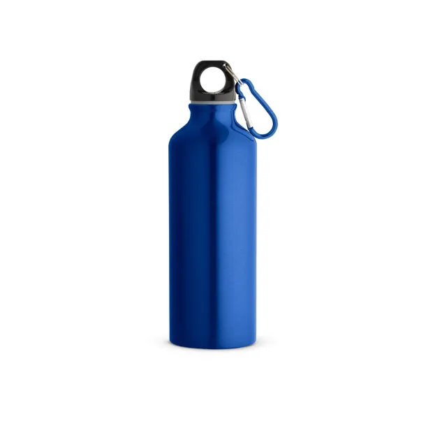 RE-LANDSCAPE M Recycled aluminium bottle with carabiner 530 mL Royal blue