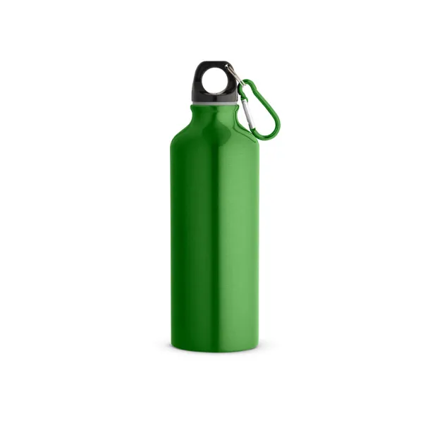 RE-LANDSCAPE M Recycled aluminium bottle with carabiner 530 mL Light green