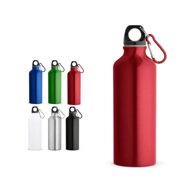 RE-LANDSCAPE M Recycled aluminium bottle with carabiner 530 mL