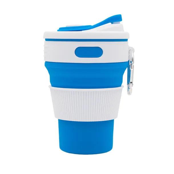 FLEXI folding silicone mug 350 ml Blue