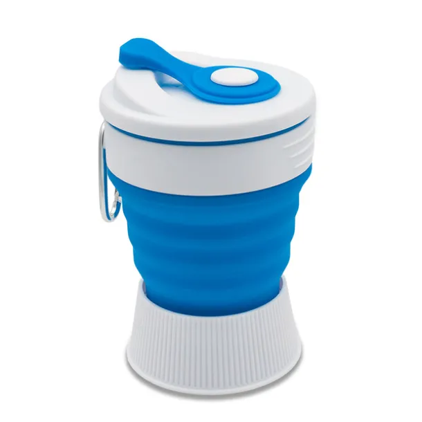 FLEXI folding silicone mug 350 ml Blue