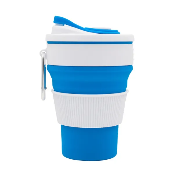 FLEXI folding silicone mug 350 ml Blue