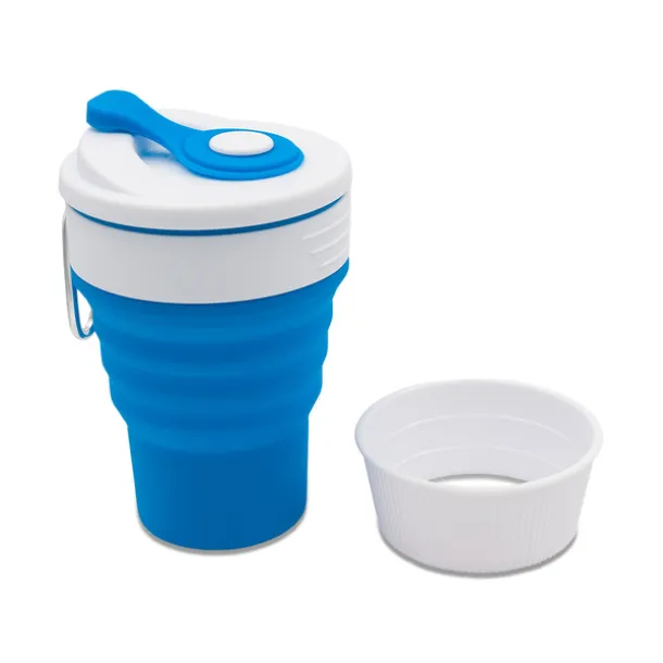 FLEXI folding silicone mug 350 ml Blue