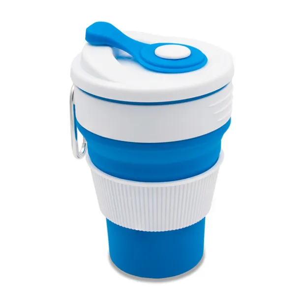 FLEXI folding silicone mug 350 ml Blue