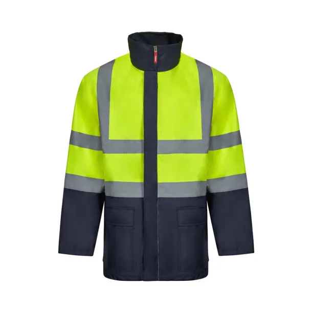 VL JUNO Two-tone 4-in-1 parka (180g/m²), in polyester (100%) with PU coating Navy Blue Yellow