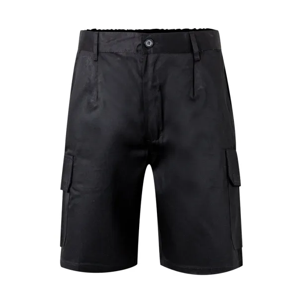 VL CHIONE Bermuda shorts in multi-pocket twill (200g/m²), in cotton (35%) and polyester (65%) Black