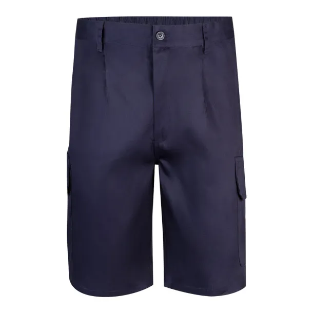 VL CHIONE Bermuda shorts in multi-pocket twill (200g/m²), in cotton (35%) and polyester (65%) Blue