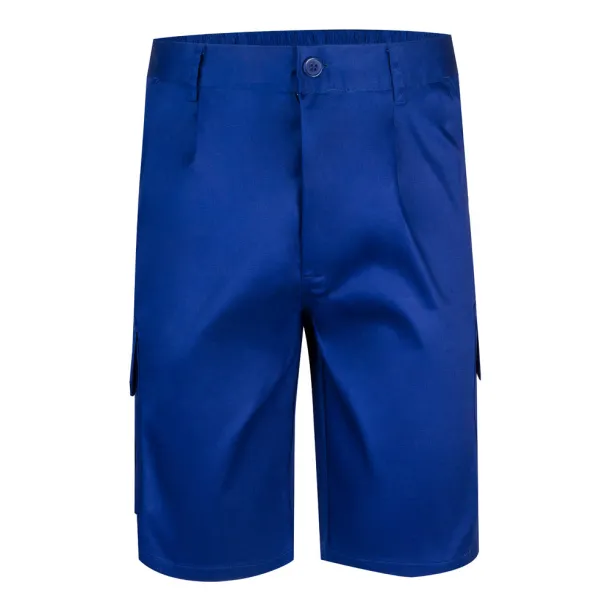 VL CHIONE Bermuda shorts in multi-pocket twill (200g/m²), in cotton (35%) and polyester (65%) Royal blue