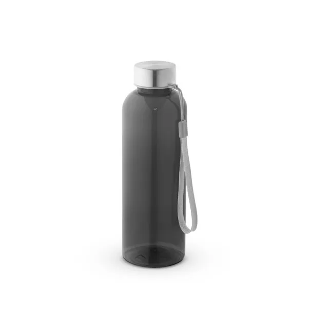 ENDERS M 100% rPET bottle with glossy translucent finish 600 mL Black