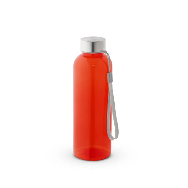 ENDERS M 100% rPET bottle with glossy translucent finish 600 mL Red