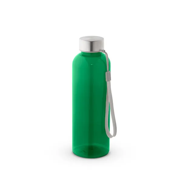 ENDERS M 100% rPET bottle with glossy translucent finish 600 mL Green