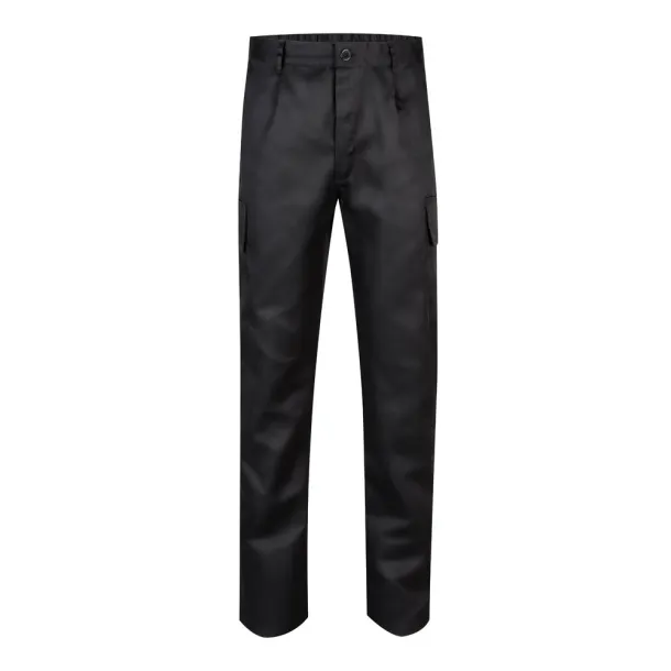 VL AINE Multi-pocket twill trousers (190g/m²), in cotton (20%) and polyester (80%) Black