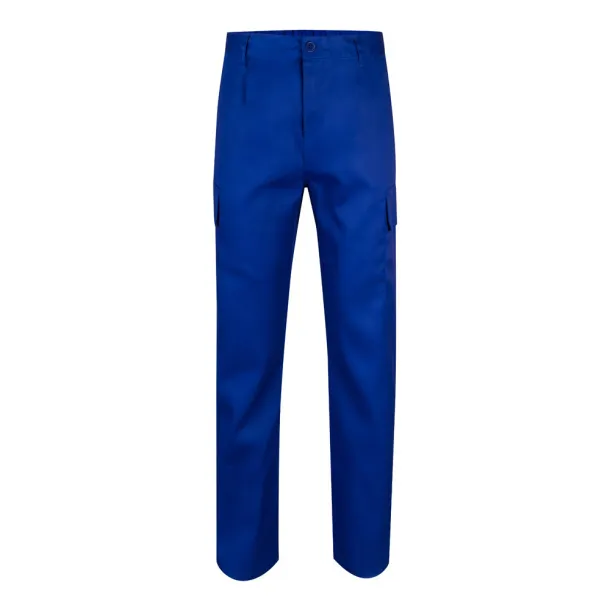 VL AINE Multi-pocket twill trousers (190g/m²), in cotton (20%) and polyester (80%) Royal blue