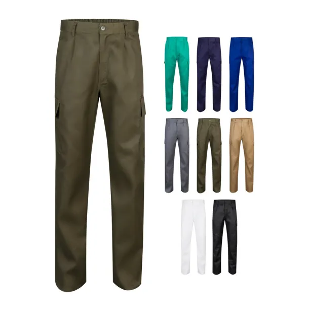 VL AINE Multi-pocket twill trousers (190g/m²), in cotton (20%) and polyester (80%)