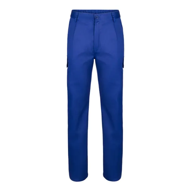 VL MABON Multi-pocket twill trousers (200g/m²), in cotton (35%) and polyester (65%) Royal blue