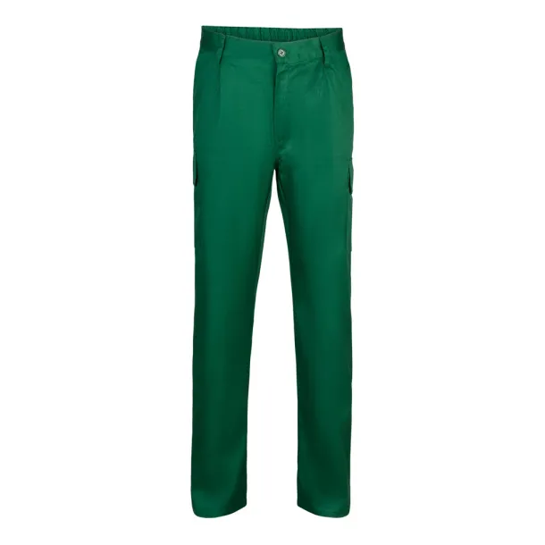 VL MABON Multi-pocket twill trousers (200g/m²), in cotton (35%) and polyester (65%) Dark green