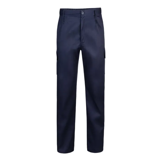 VL MABON Multi-pocket twill trousers (200g/m²), in cotton (35%) and polyester (65%) Navy Blue