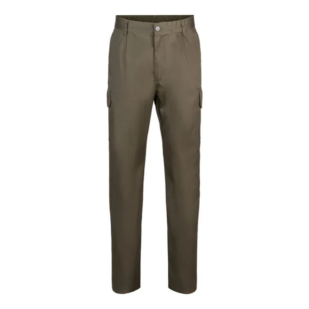 VL MABON Multi-pocket twill trousers (200g/m²), in cotton (35%) and polyester (65%) Army green