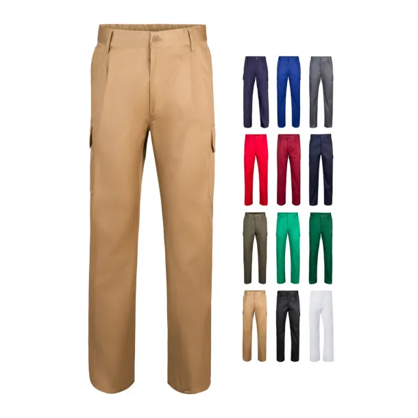 VL MABON Multi-pocket twill trousers (200g/m²), in cotton (35%) and polyester (65%)