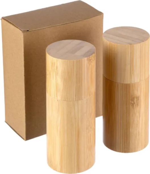 Christine Bamboo spice mill set Christine